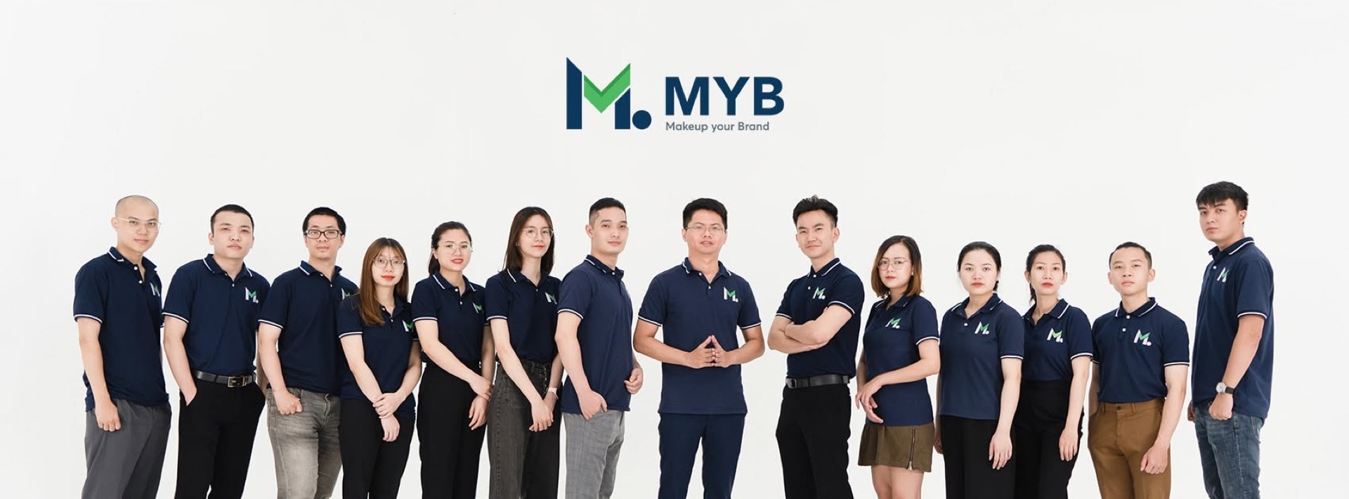 Đội ngũ MYB Media đồng phục brand — Đối tác Digital Marketing chiến lược cho SME Việt Nam